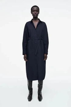Сукня жіноча COS relaxed cotton shirt dress 1261300001 Eur 40 Темний синій