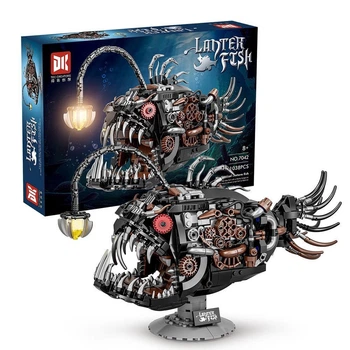 3D Конструктор Lanter Fish Механічна Риба Ліхтар Вудильник 1038 деталей (01667)