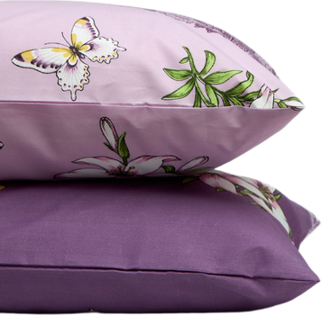 Набор наволочок Moon&Star Purple Garden Микросатин Premium 40х40 см 2 шт (MS-840002430)