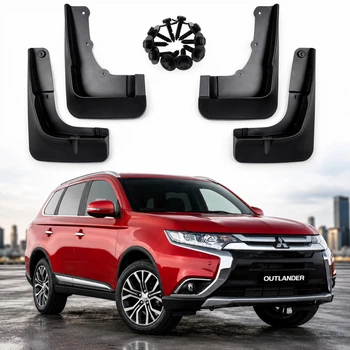 Брызговики для Mitsubishi Outlander 2016-2021 (з расширителями арок) комплект 4 шт (BMTOT1521)