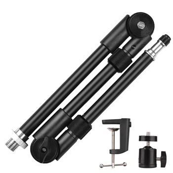 Гибкий настольный штатив Andoer TR-05f 1/4" алюминиевый черный