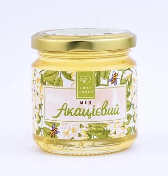 Мед акацієвий LOVE HONEY без цукру 280 г
