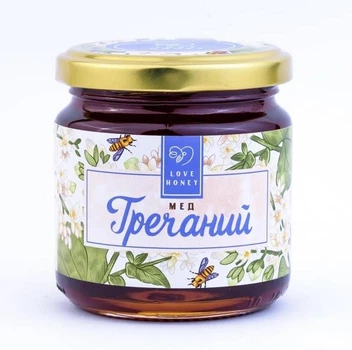 Мед гречаний LOVE HONEY без цукру 280 г