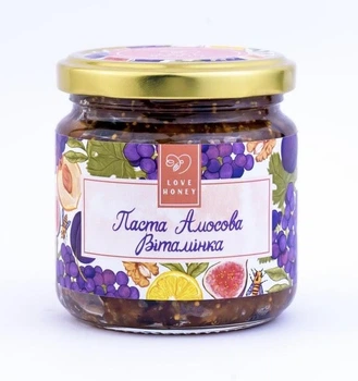Паста Амосова з медом та сухофруктами LOVE HONEY "Вітамінка" 270 г