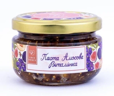Паста Амосова з медом та сухофруктами LOVE HONEY "Вітамінка"150 г