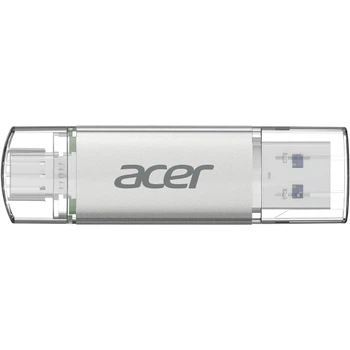 Флеш пам'ять флешка Acer UT300 128GB Dual Drive Type-C USB Retail Grey (UT300-128GB)