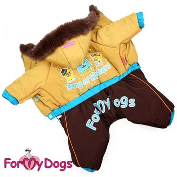 Зимний комбинезон для собак "Усатые Мишки" желтый 10 For My Dogs (2000003551637)