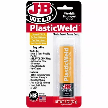 Эпоксидная шпатлевка для ремонта пластика J-B Weld PlasticWeld 8237 57 г