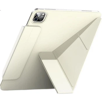 Защитный чехол Zoyu для iPad 11, совместимый с процессором Apple A16 (2025), двусторонний, с магнитной застежкой, универсальный защитный чехол для планшета iPad 10, кремово-белый.