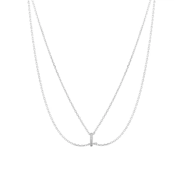 Серебряное колье с фианитами, вес изделия 3,23 гр (2211495)