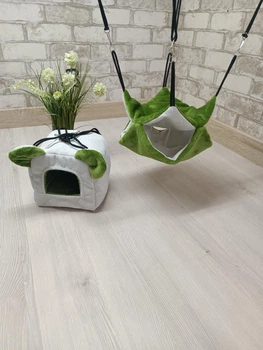 Комплект для гризунів будиночок, гамак Animals_joy S (007)