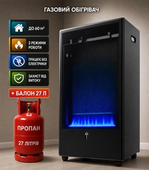 Газовый обогреватель TMC Blue Belle Q 4,2 кВт конвекционный с баллоном