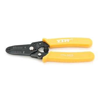 Инструмент для зачистки кабеля 7-1 Stripper YTH-5023, yellow, AWG30-20