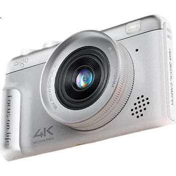 Фотоаппарат Aigo P618 цифровой с двумя камерами для селфи, 128 ГБ, белый