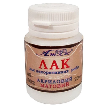 Лак акриловый матовый, 20мл. (Л-171) (0008-145)