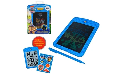 Планшет для рисования Paw Patrol KH73/001L LCD экран 8,5”, трафарет, наклейки в кор. 21x25x3см