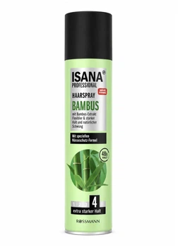 Лак для волосся Isana Professional Bambus екстрасильної фіксації 4 з екстрактом бамбука 250 мл