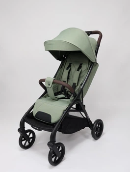 Детская прогулочная коляска EL CAMINO AMBER ME 1227 автоматическое складывание до 22 кг Sea Grass