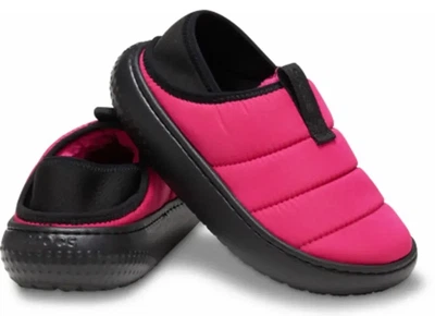 Дитячі крокси капці для дівчинки Crocs Classic Puff Moc Dragonfruit (27/28, малиновий)