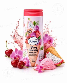 Гель для душу Balea Very Cherry duschgel (аромат кисло-солодкої вишні та фруктів дракона) 300 ml
