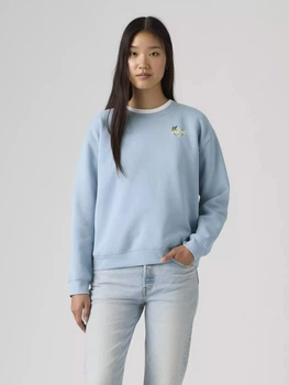 Свитшот на флисе женский Levi`s 676098737 S Голубой (1160933066)