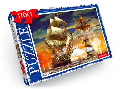 Пазли дитячі Морська битва, 260 елементів, Danko Toys (C260-13-05) (0010-436-1305)