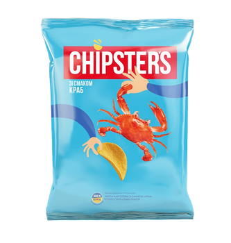 Чіпси Chipsters 100г краб