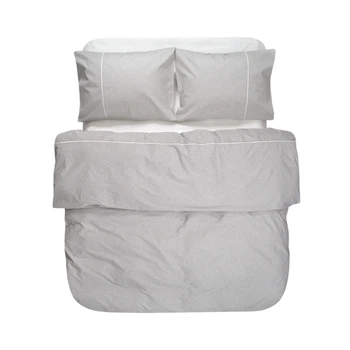 Постельное белье Lotus Home - Premium Percale Stripe серый семейный (svt-2000022355766)