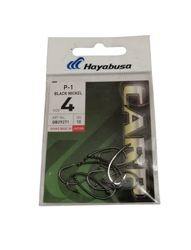 Крючки карповые Hayabusa P1 Black Nickel N 4