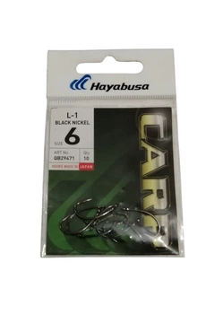 Крючки карповые Hayabusa L1 Black Nickel N 6