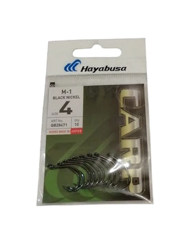 Крючки карповые Hayabusa M1 Black Nickel N 4