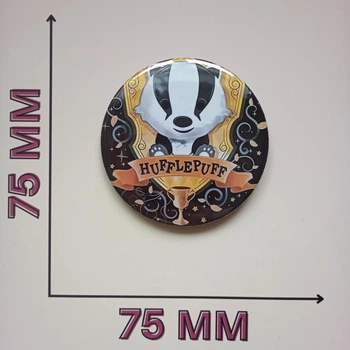 Значок Гарри Поттер Пуффендуй Harry Potter Hufflepuff 7,5 см (21728)
