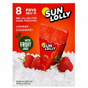 Морозиво рідке SUN LOLLY Полуниця 8х60мл И233