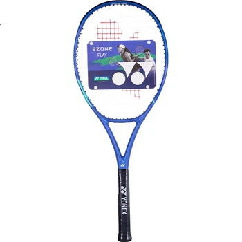 Ракетка тенісна YONEX EZONE Power Attack 08EZPLGC з натягнутими струнами, синя