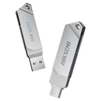 HIKVISION 64GB Type-C USB 3.2 Dual Interface Mini USB Flash Drive S220 220MB/s Read Speed Compatible with Huawei Apple Phones and Computers High-speed USB Drive