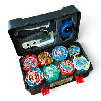 Подарочный набор Beyblade Burst Turbo Box Professional 8 в 1 в кейсе с лаунчерами и пусковыми устройствами
