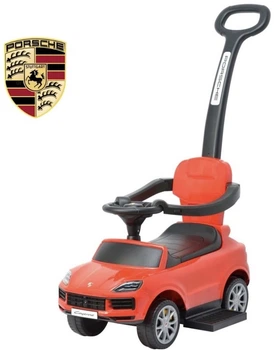 Jeździk dziecięcy z rączką dla rodzica Milly Mally Porsche Cayenne Czerwony (01044) (5907090701044)