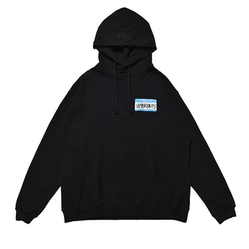 Худі Vetements демісезонне з капюшоном чорне L (VET019)