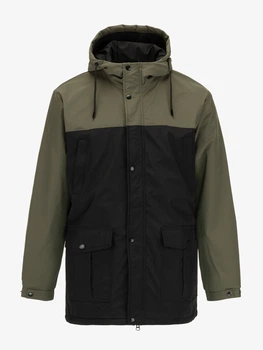 Куртка однотонна чоловіча GENUA G01210-0029 6XL Хакі з чорним shop (2000999637919)