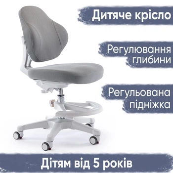 Дитяче крісло Evo-Kids Mio Classic Grey (арт.Y-405 G)
