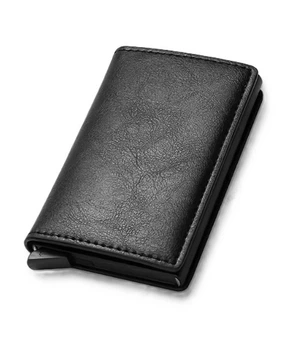 RFID кардхолдер кредитница кошелек Aluminum Men Wallet Card Black