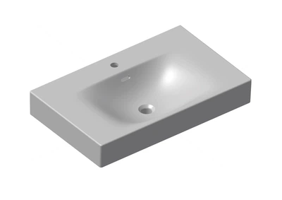 Белый умывальник мебельный 80x50 см Pflege PLUS VIGOUR WHITE805MP