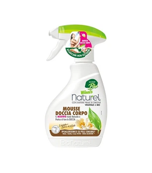 Экологичный гипоаллергенный мусс для душа Winni's Naturel Mousse Doccia Vaniglia с экстрактом ванили и маслом ши для чувствительной кожи, 250 мл (8002295084347)