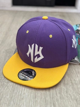 Кепка снепбек (Snapback) Нью-Йорк NY Фіолетовий з жовтим 56-61р (9105)