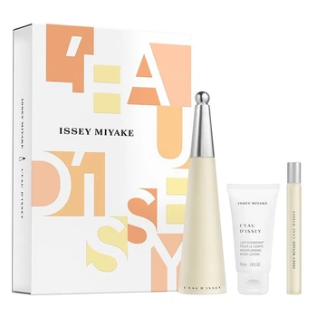 Набір для жінок Issey Miyake L'eau D'issey Туалетна вода 100 мл + Лосьйон для тіла 50 мл + Мініатюра Туалетна вода 10 мл (3423222118457)
