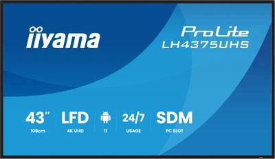 Monitor 43" iiyama ProLite LH4375UHS-B2AG