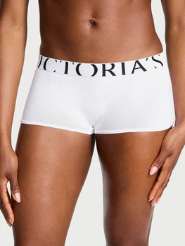 Трусики шорты женские хлопковые Victoria's Secret 548814686 XS Белые (1160341164)