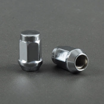 Гайка 12х1,5х34 хром конус с выступом ключ 19 (20 шт) (пакет) F 312