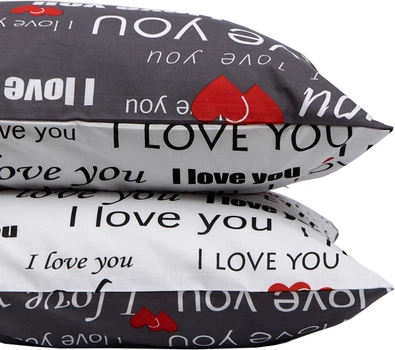 Набор наволочек Moon&Star Бязь Gold Люкс Love You 40х40 см 2 шт (MS-840001908)