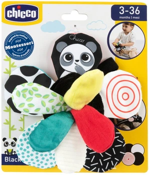 Іграшка-підвіска на коляску Chicco Чорно-біла квітка (8058664184682)